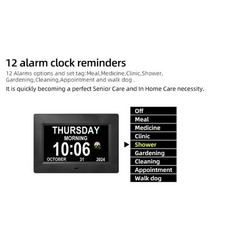 Dementia clock with time,12 sets of alarms paired with 20 usage scenarios ,Di…