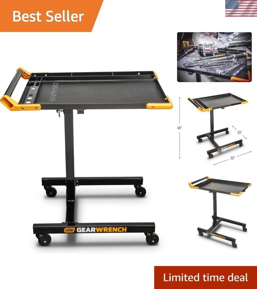 Adjustable Height Mobile Work Table 35 To 48″ – 83166