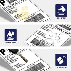 4×6 Fanfold Direct Thermal Shipping Labels for Zebra & Rollo Printer