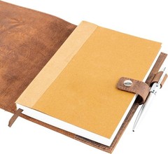 Blank Journal Notebook Paper – A5 Journal Refill – for Refillable Leather Jou…