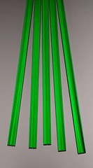 40 pcs TRANSLUCENT GREEN 3/8” OD x 6” INCH LONG ACRYLIC COLORED RODS