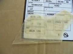 Dielectric Paper – Grade .90/25u 19-3/4″ Wide 2 rolls 59 lbs