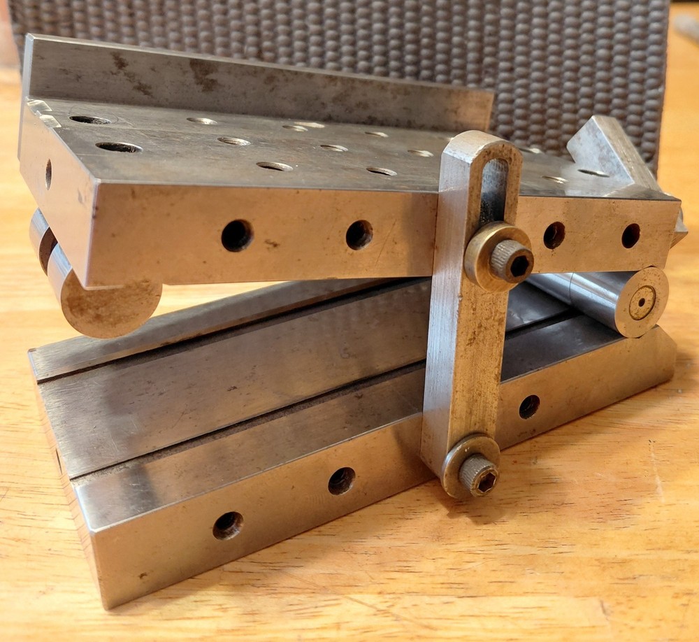 Sine Plate Tilting Angle Toolmaker Bridgeport Adjustable CNC Mill Workholding