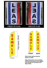 Fresh Sub Subs Sandwiches 12ft Feather Banner Swooper Flag – FLAG ONLY