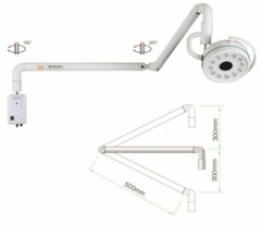 36W Wall-Mounted LED Dental Medical Exam Light Surgical Shadowless Lamp US STOCK