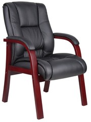 Boss Mid Back Wood Finished guest, accent or dining chair MODEL # B8999-M