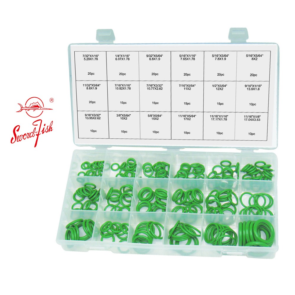 Swordfish 01020 – 270pc HVAC Genuine HNBR O-Ring Assortment