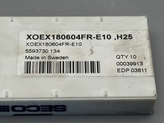 SECO XOEX 180604FR-E10 H25 Carbide Milling Inserts Turbo Mill – (Box of 6)