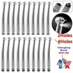 1-10*Dental High Speed Fiber E-generator LED Handpiece 2/4Hole J#B2