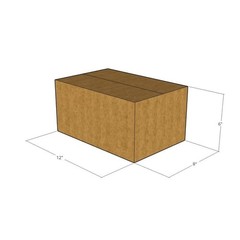150 12x8x6 Kraft Brown Corrugated Shipping Boxes 32 ECT Single-Wall New