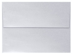 LUXPaper A7 Invitation Envelopes 5.25 x 7.25 80lb Silver Metallic Peel & Stick