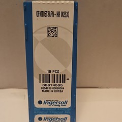 Ingersoll Milling Insert: ANSI OFMT05T3AFN-HR IN2530 ISO 10 NEW INSERTS LOT852