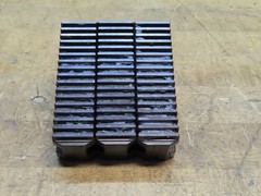 Set of 3 SMW AUTOBLOK GST 260 quick change monoblock stepped steel hard jaws