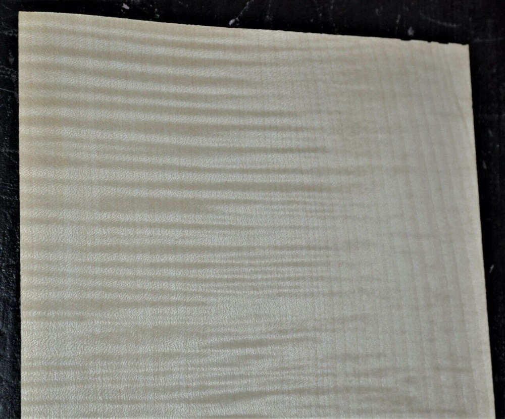 Curly Maple Raw Wood Veneer Sheet 8.5 x 21 inches 1/42nd 4665-91