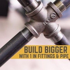 STZ Industries 1 in. MIP each T X 1 in. D MIP Black Steel 12 in. L Nipple