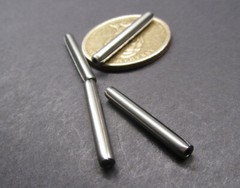 Steel Coiled Spring Pin, 1/8″ Dia x 1.00″ Length, 100 pcs