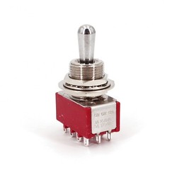 Salecom T845-Z 12-Pin ON-ON-ON DP3T 3 Way Position Mini Toggle Switch