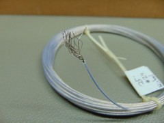 25 Feet 24 AWG Clear PTFE Nickel plated Copper 19 Strand Wire