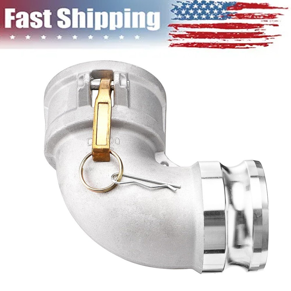 DA3030 Type DA Cam and Groove Hose Fitting, 90 Degree Elbow, 3″ Female Camloc…