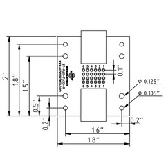 RJ11 6P6C Pass-Through Breakout Board DIN Rail Mount ST-RJ11-PASS-R-DIN