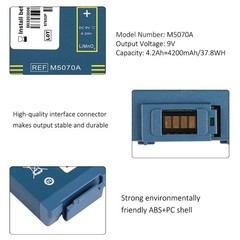 M5070A M5066A M5067A Battery for HeartStart AED FRX/Home/OnSite EXP 06/2030