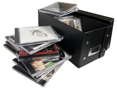 2 CheckOutStore Black CD Jewel Cases Storage Box (Holds 29 Cases) **1-3 DAYS