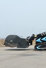 TYPHON STOMP X1300 & STOMP 509 Pickup Sweeper Broom Mini Skid Steer Attachment