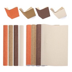 4PCS 40″x16″ Bookbinding Cloth Dark Brown/Brown/Orange/Beige