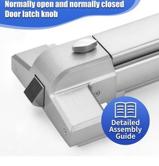 suermany 31 Inch Painted Aluminum Panic Bars for Exit Doors – Push No handle