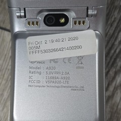 PAX A920 Wireless Credit Card Terminal Android Compatible A920-2AW-RD5-12EA