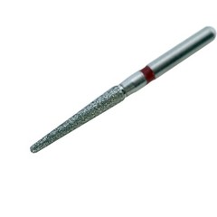 Dental Diamond Burs Round End Taper 850/016F Fine Grit Red FG High Speed 10pcs