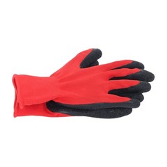 12 Pairs Crinkle Latex Rubber Coated Grip Work Gloves Cut Resistant Size L