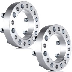 1.5 Inch Wheel Adapters Spacers 8 Lug 14×1.5 Studs 126.15 Bore 2PCS 8×6.5
