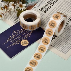 Happy Mail Sticker Labels 500 each per roll Great for Orders Crafts work & Fun