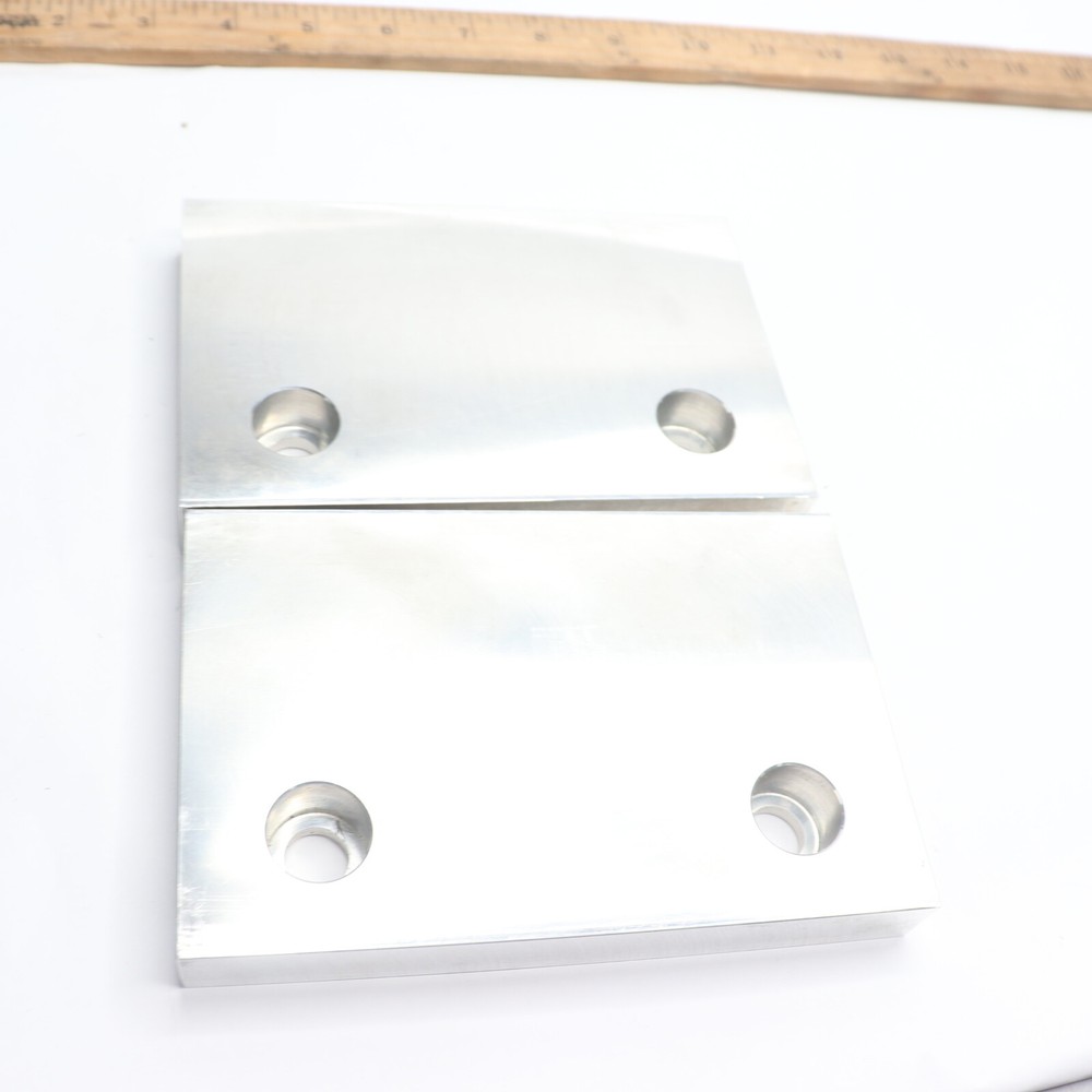 (2-Pk) Gibraltar Flat/No Step Vise Jaw Soft Aluminum 6″ W x 4″ H x 3/4″ Thick