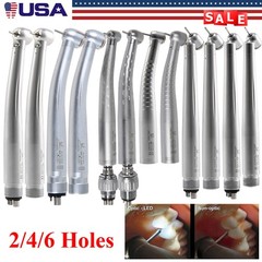 Dental Fiber Optic /E-generator LED /High Speed No-LED Handpiece 2/4/6Hole Quick