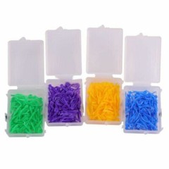 Dental Disposable Plastic Wedge With Holes Round Stern 4 Sizes Wave Poly-Wedge