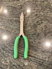 Snap On 61cf 8″ talon grip duck bill pliers green new