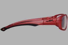 Wiley x Gamer Safety Glasses Red Frame with Clear Lens
