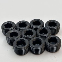 USA! NPT Plug Hex Countersunk Plug Pipe Fitting 3/8NPT Male Thread Socket 10PCS