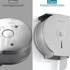 Commercial Jumbo Toilet Paper Dispenser with Shelf, 304 Stainless Steel 9” Roll