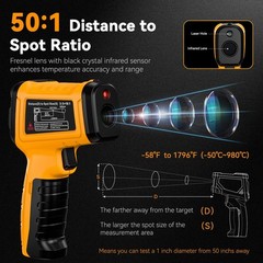 Infrared Laser Temperature Gun with Fast Readings for Home and Industrial Use