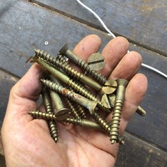 4 Pounds Brass Large Counter Song Brass Screws # 14+ ?