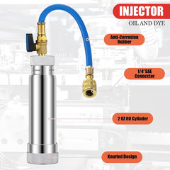 Ac Leak Detector Kit, R1234Yf R134A R410A Ac Oil UV Dye Injector