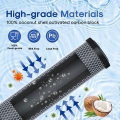 1 Micron 2.5″ X 10″ Whole House Cto Carbon Sediment Water Filter Cartridge