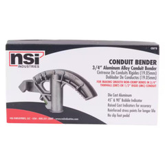 Conduit Bender for 3/4 In. EMT or 1/2 In. Rigid, Grey