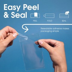 – 6″ X 6″ (1000 Count) Crystal Clear Resealable Cello Poly Bags for Packaging…