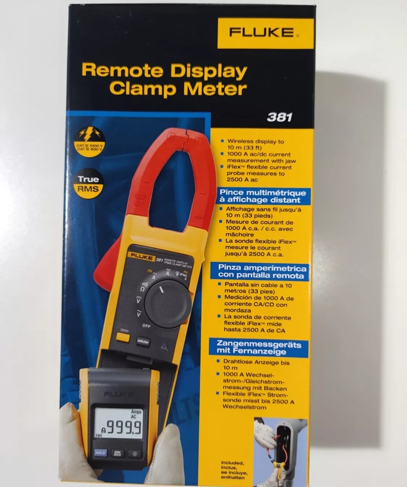 Fluke 381 Remote Display True-RMS AC/DC Clamp Meter with iFlex