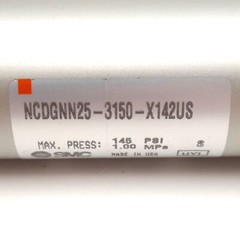 SMC NCDGNN25-3150-X142US Round Body Cylinder ø25mm Bore 31.5in Stroke 1/8in NPT
