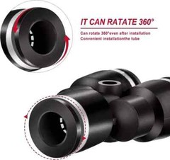 Air Line Tubing Kits 1/4” OD 50ft Nylon Hose 1/2” NPT Push to Connect Fittings